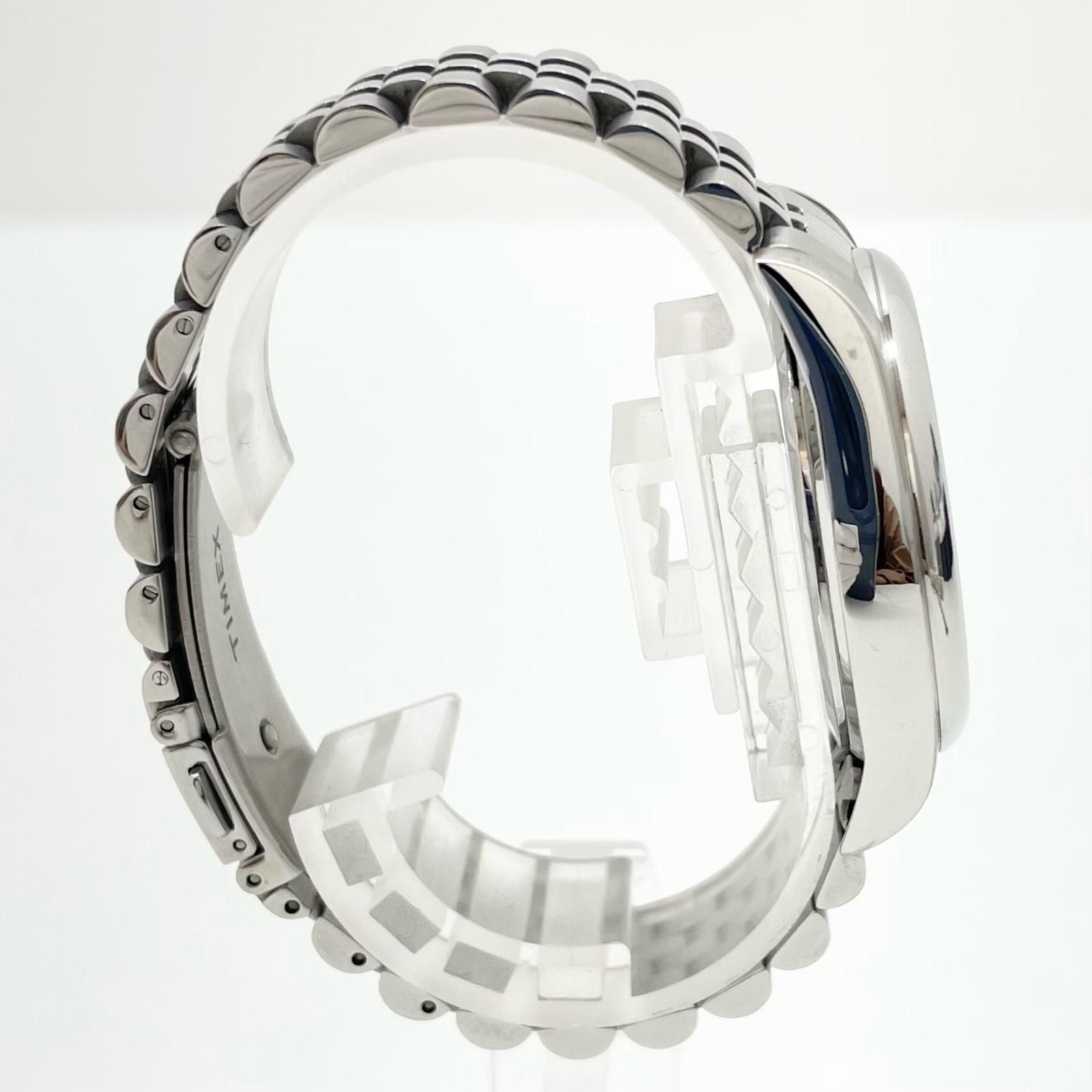 向上心のある TIMEX タイメックス DAY-DATE Legacy 腕時計 ブルー×シルバー 尾張小牧店 50-70％OFF期間限定クーポン。