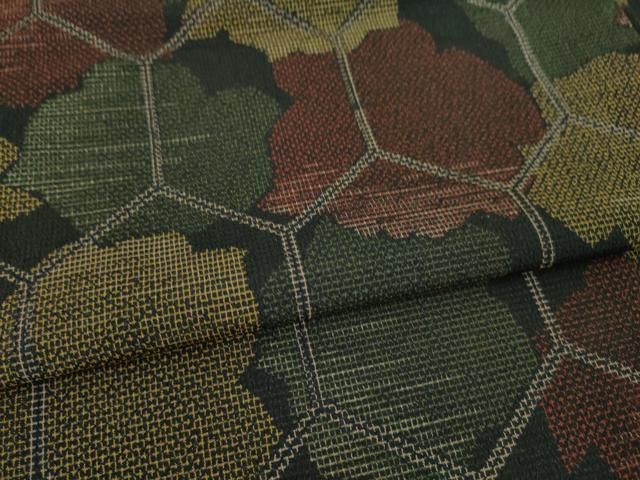 平和屋着物●お召　亀甲文　黒地　正絹　逸品　AAAY9870ck 平和屋着物○お召 亀甲文 黒地 正絹 逸品 AAAY9870ck 平和屋着物○お召