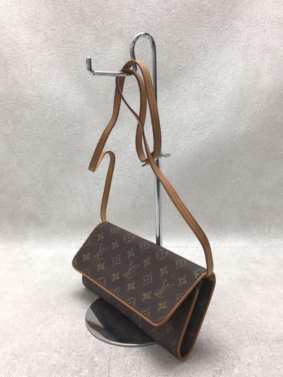 LOUIS VUITTON ポシェット・ツインGM_モノグラム_BRW PVC ブラウン - メルカリ