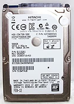 【中古】(非常に良い)HCC547550A9E380PN 0J15261MLC DA3935 Hitachi 500GB SATA 2.5HardDrive by Hitachi