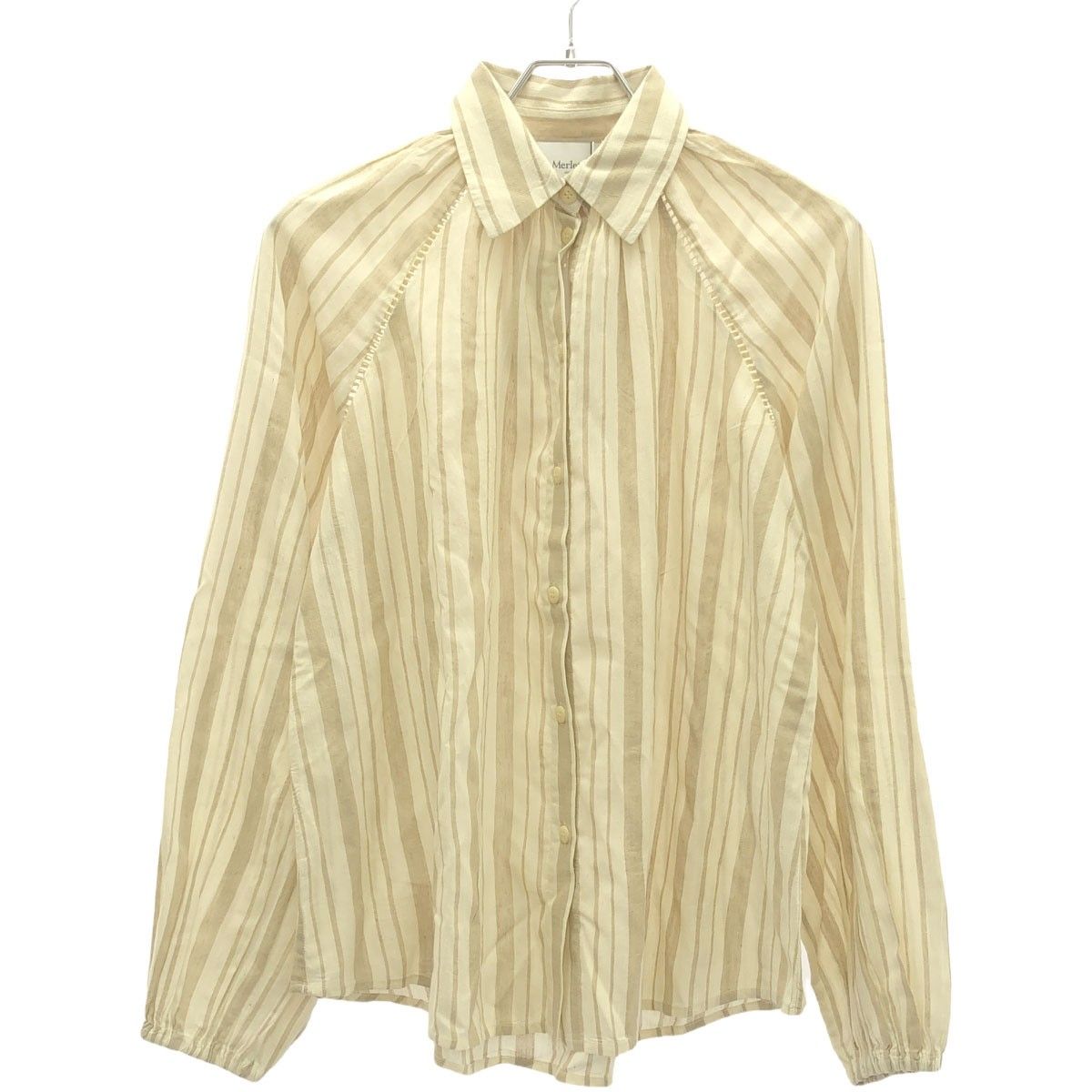 Merlette マーレット 24SS TIANA STRIPE TOP シルクコットンストライプ 