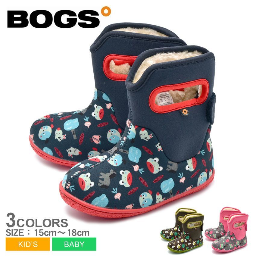 BOGS ボグス スノーブーツ ファーム アニマルズ FARM ANIMALS 78464S ベビー＆キッズ（子供用） カラー:02.ネイビーマルチ 品番：1310-0016
