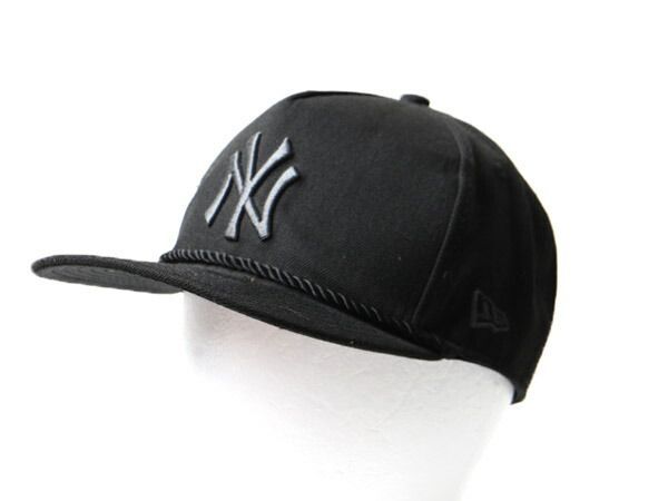 人気 黒 デッドストック 新品 ■ MLB オフィシャル ニューエラ x NY