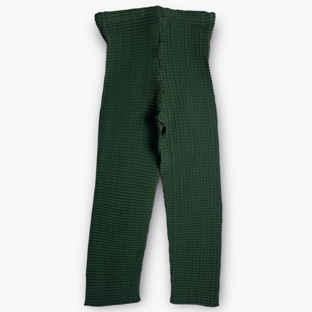 1997AW ISSEY MIYAKE プリーツパンツ 七分丈 グリーン M 2000000019116