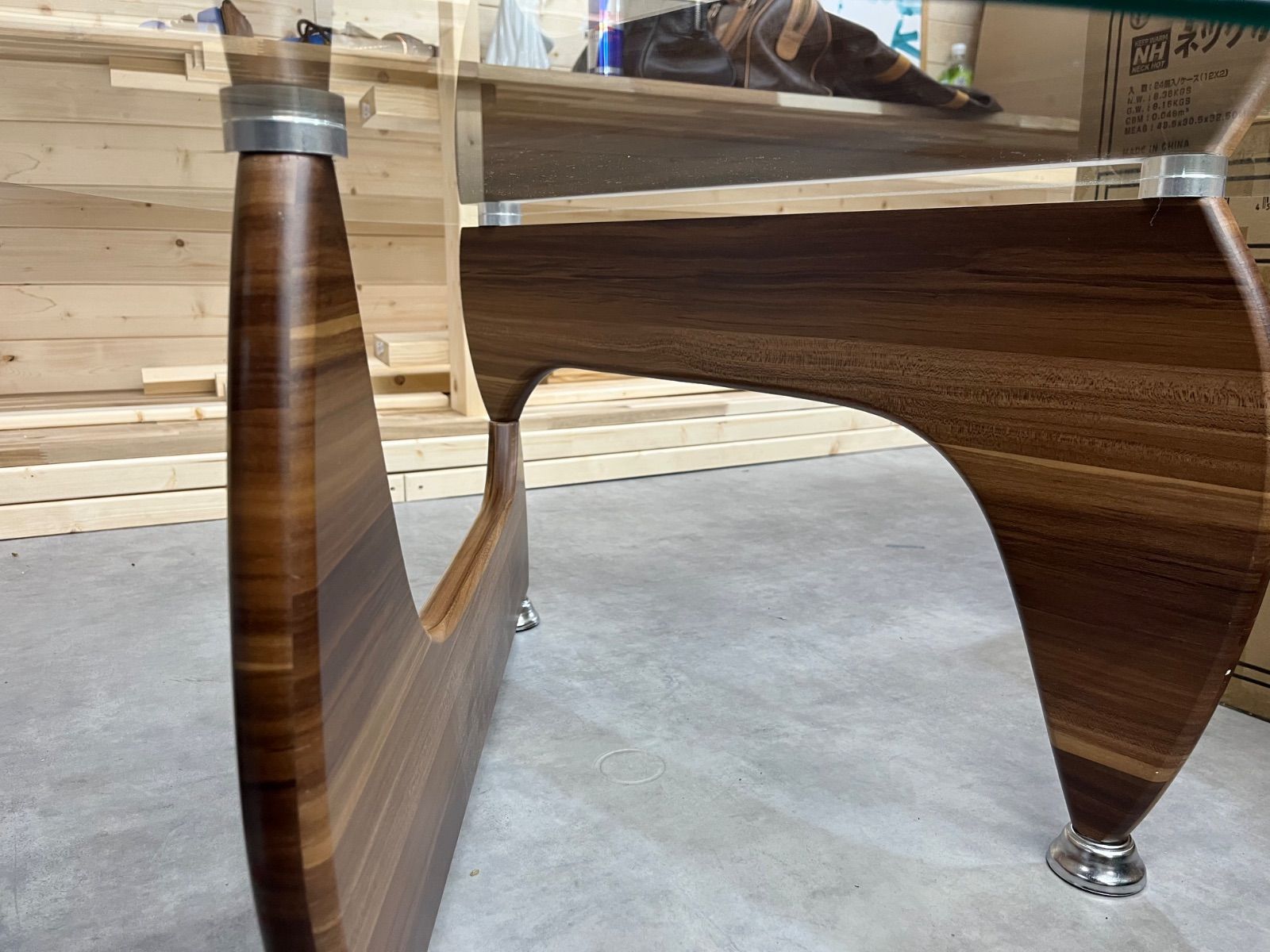 ノグチテーブル イサム ノグチ ガラステーブル センターテーブル リビング ローテーブル カフェ リプロダクト