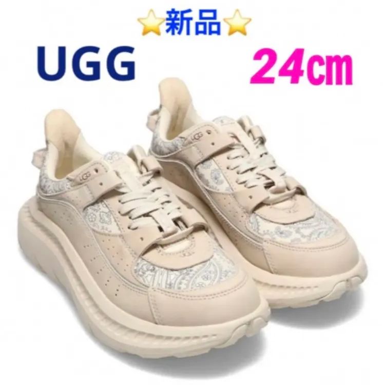 UGG スニーカー CA805 V2 (BEIGE/BANDANA) 24㎝ - スニーカー