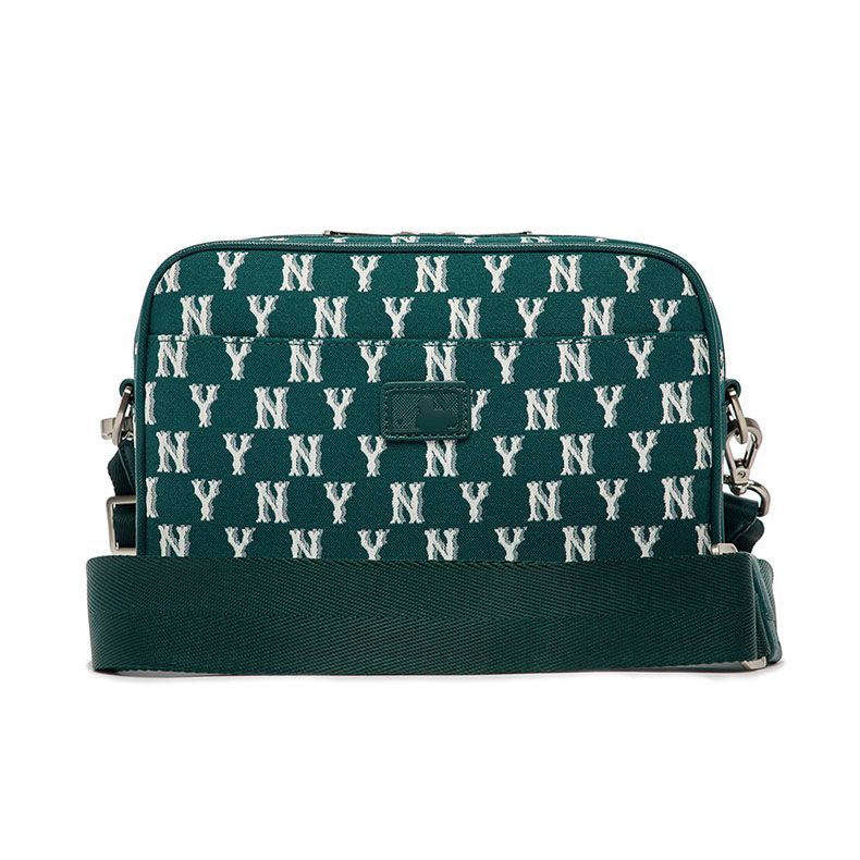 MLB モノグラム ジャカード クロスバッグ NY (D.Green) 新品 MLB KOREA ショルダーバッグ ボディーバック グリーン