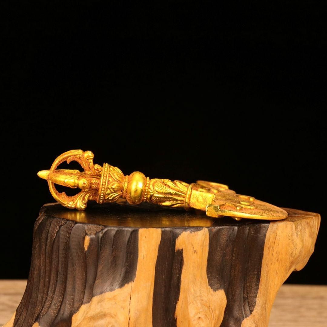 法器 ?金金剛杵 五股金剛斧 降魔杵 鎮宅 辟邪 開運 風水