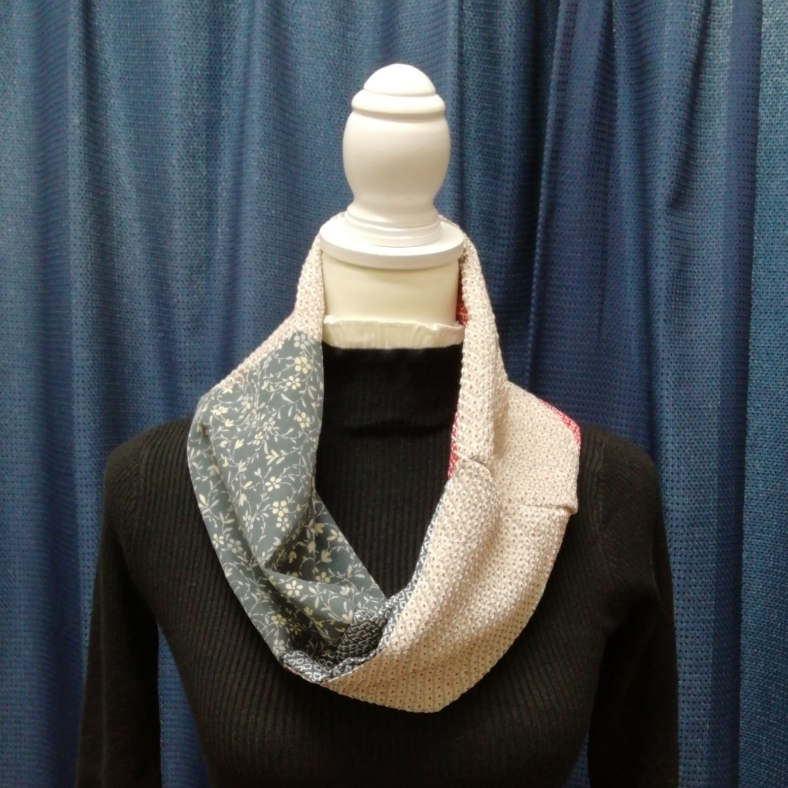 和錆のキモリメ！作品例 着物リメイク 襟型スヌード｜レディース 