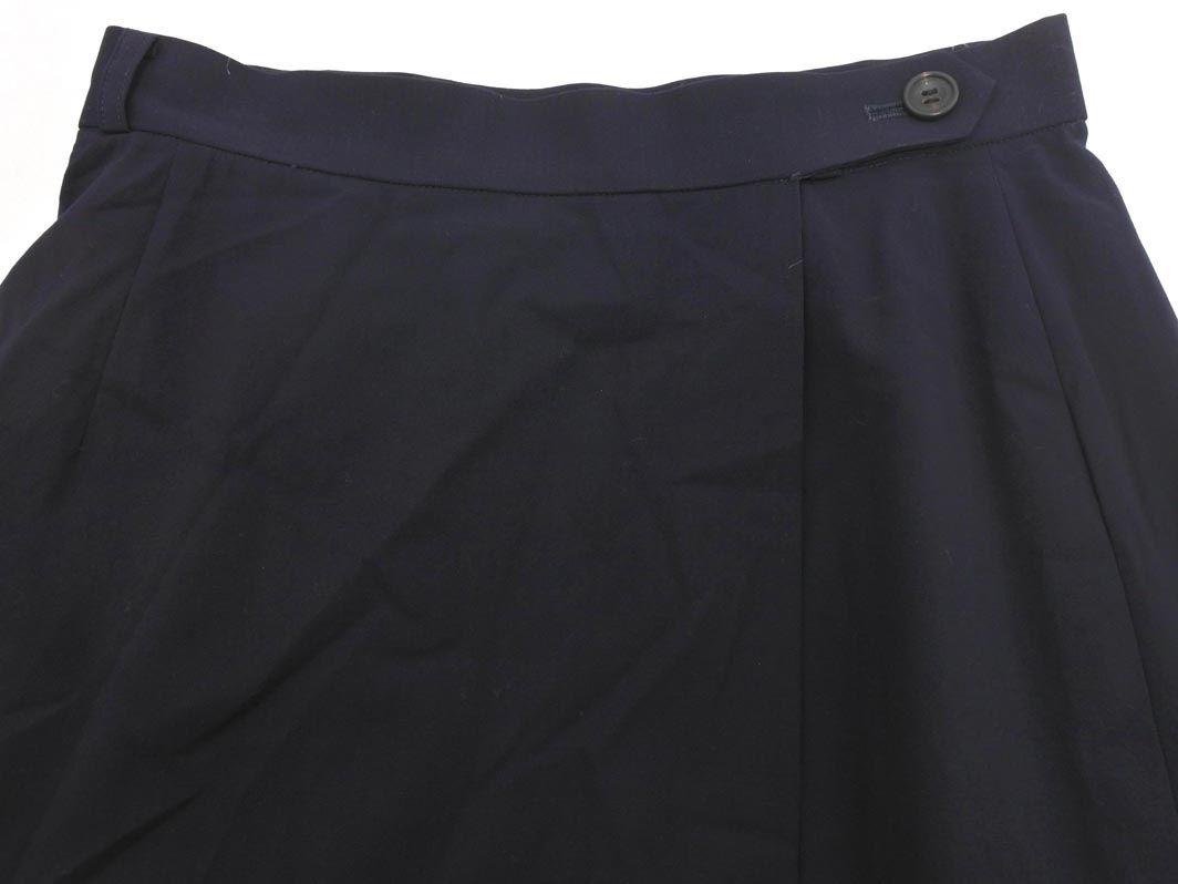 Aquascutum アクアスキュータム ラップ調 スカート size11/紺
