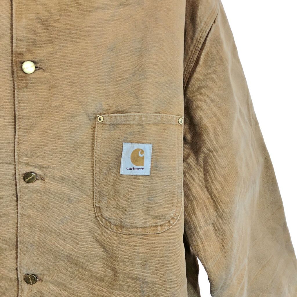 90年代 USA製 Carhartt カーハート ミシガンチョアコート ブラウン 
