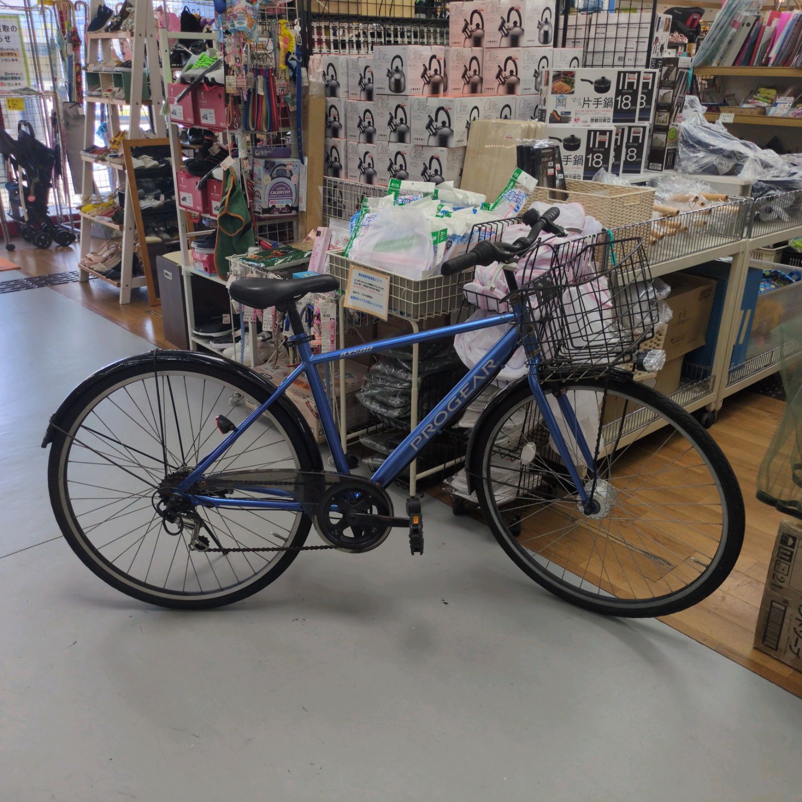 J217 サビキズ使用感有り 軽快スポーツ自転車 PROGEAR BX500 LEDオート 700×38C