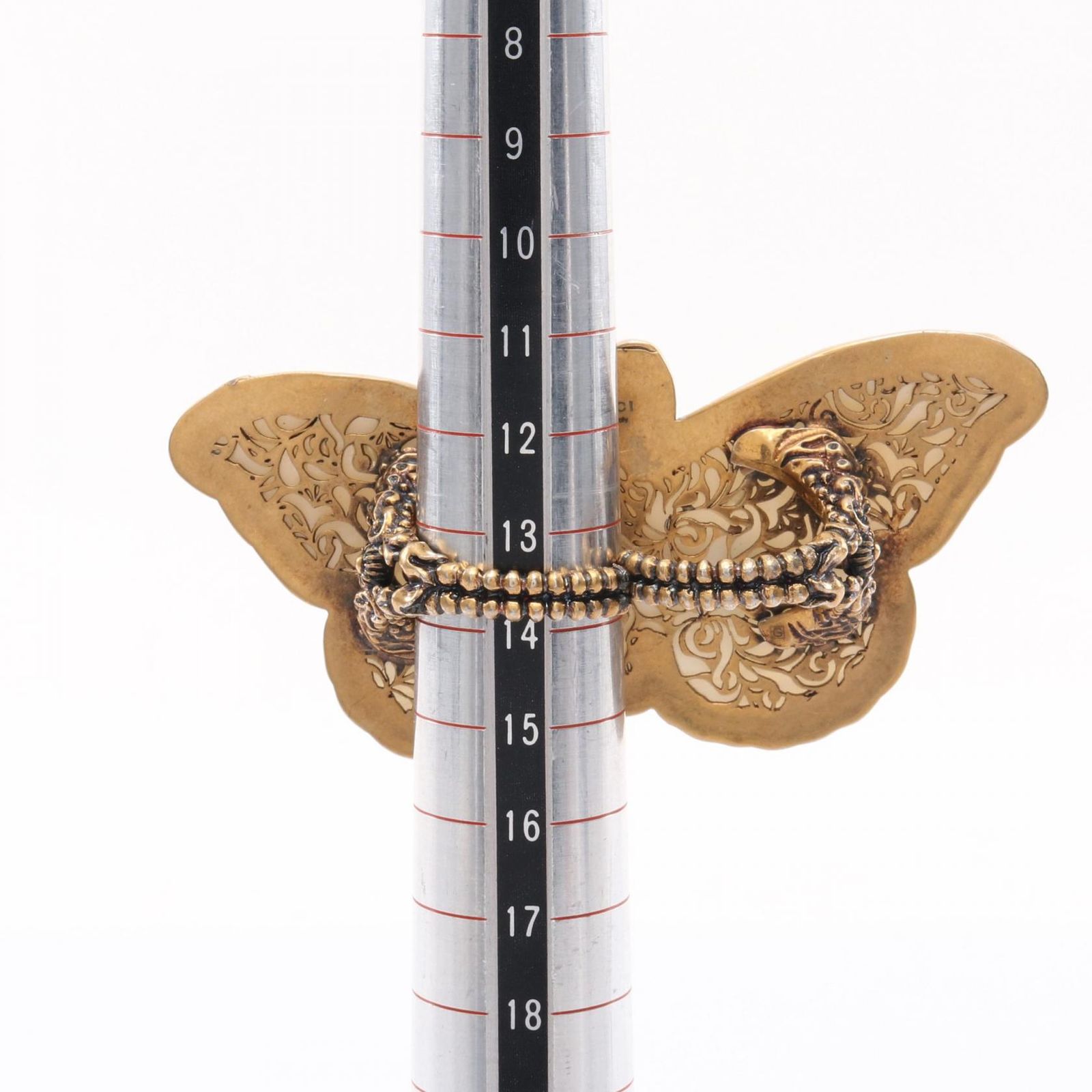 GUCCI グッチ バタフライモチーフ ダブルフィンガー リング・指輪  