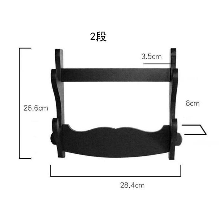 木製刀掛け Amazon | 刀掛けフック 木製 壁掛け 一本掛/ニ本掛 日本刀 模造
