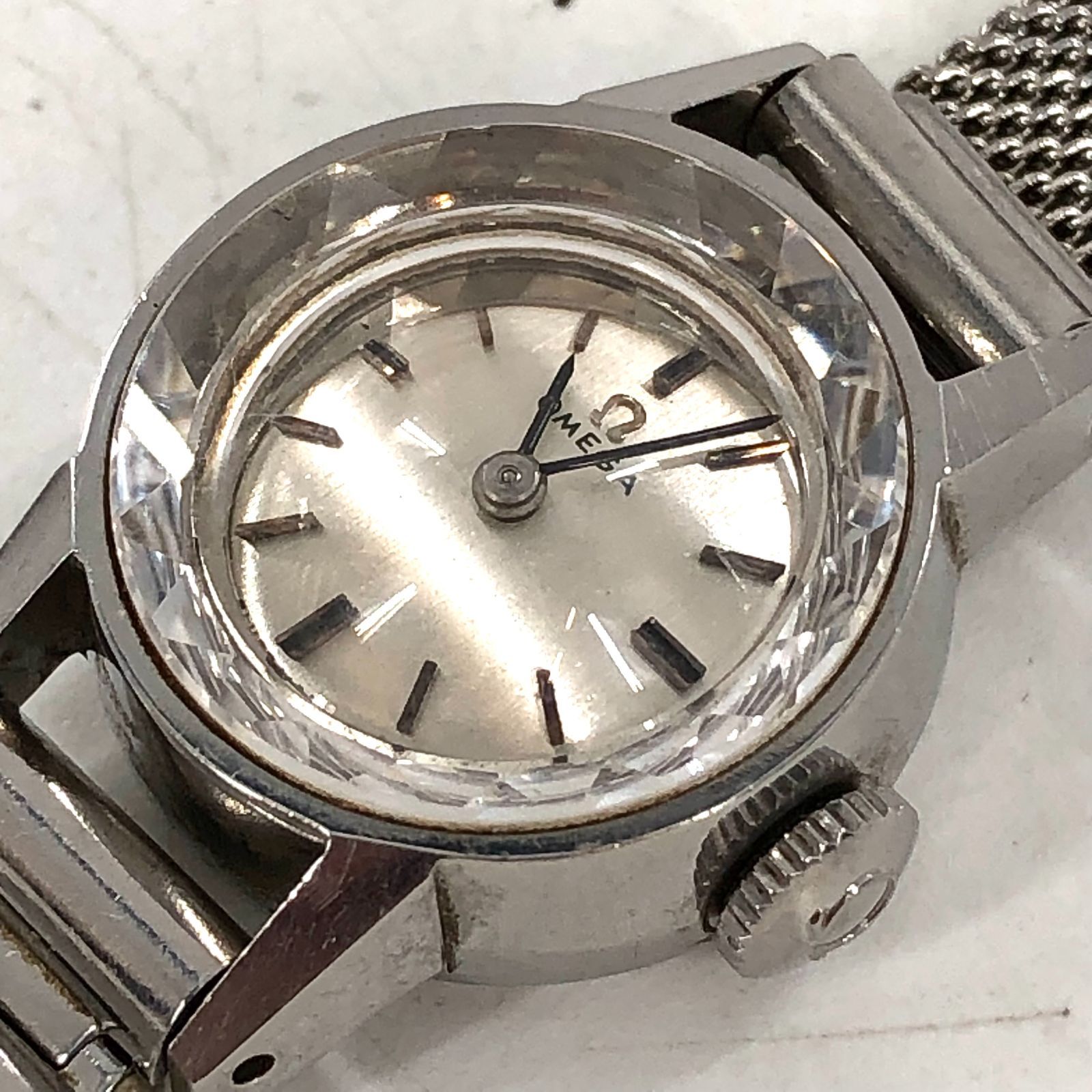 OMEGA オメガ カットガラス レディース腕時計 SS/手巻き