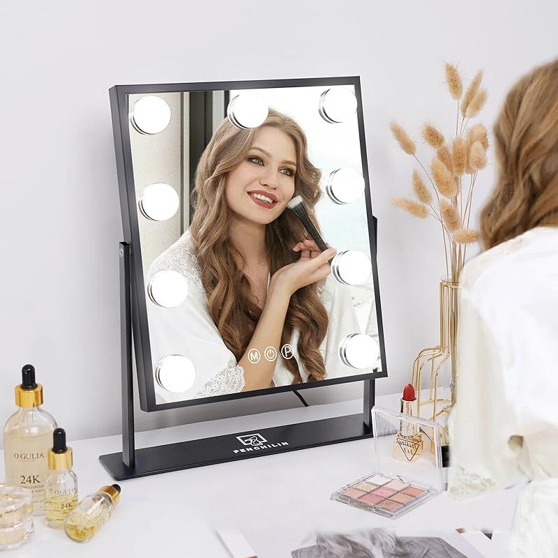 FENCHILIN　大型　女優ミラー　新品未開封　ハリウッドミラー Amazon.co.jp: FENCHILIN 女優ミラー 鏡 卓上 壁掛け 2WAY ライト付き