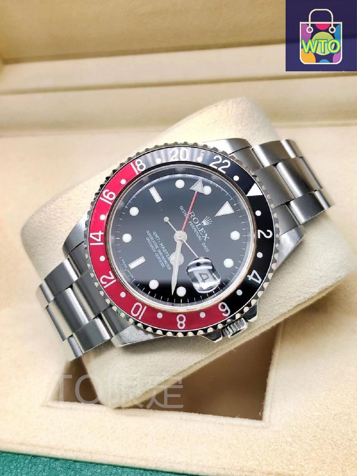 TTD 11660 【⭐︎ あ様⭐︎】【美品・数量限定】 ご購入大歓迎です 美品 ロレックスGMT赤黒丸 16710 40mm 自動