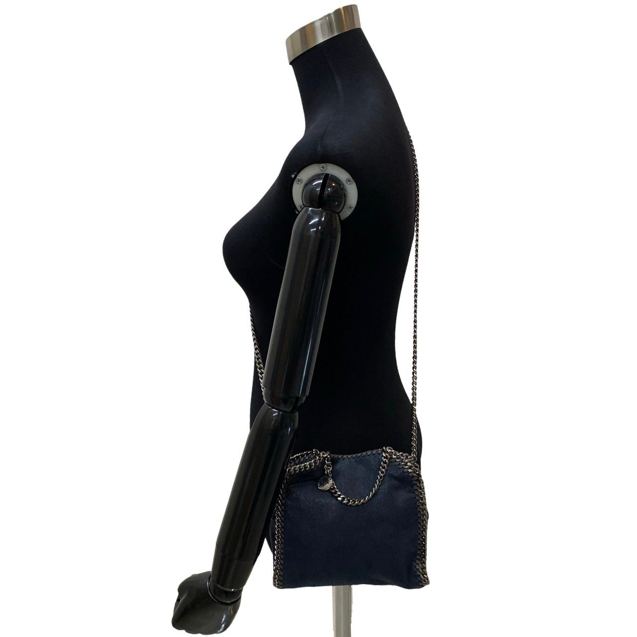 希少】 ステラマッカートニー ショルダーバッグ ネイビー チェーン 激