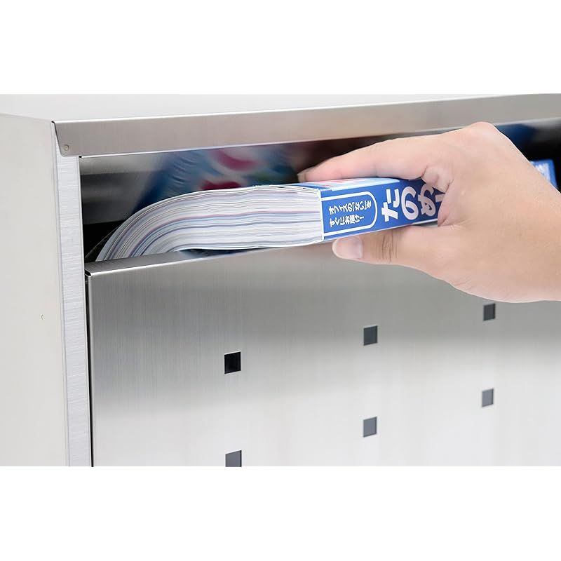 新作もいち早くお手元に！ グリーンライフ ポスト 壁掛け 大型 メール便対応 ステンレス B4封筒が受取れる 奥行25.0×高さ33.0×幅43.0cm PH-70 1 【品質保証書】