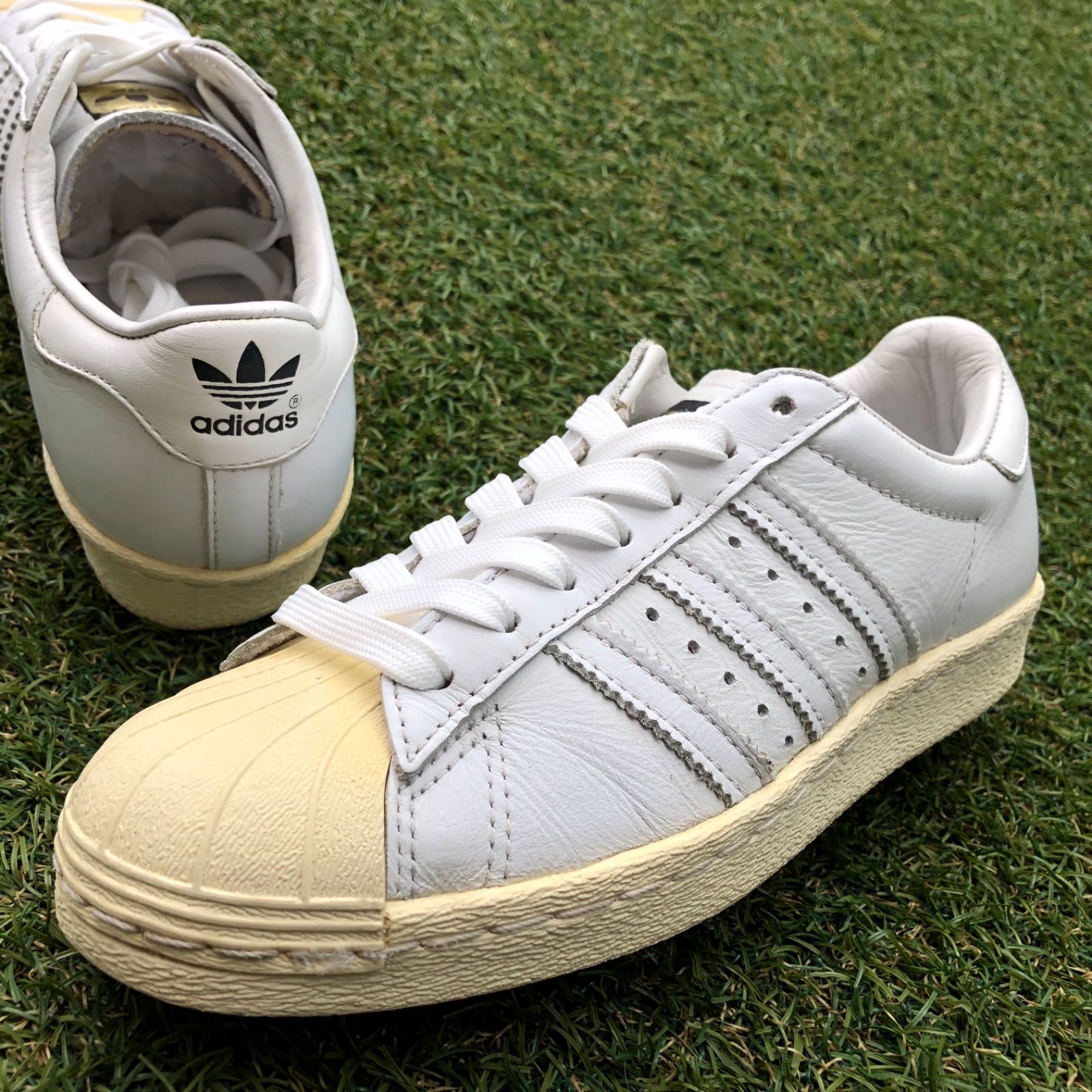 オシャレ 美品22.5 adidas スーパースター80s VIN DXアディダスF925