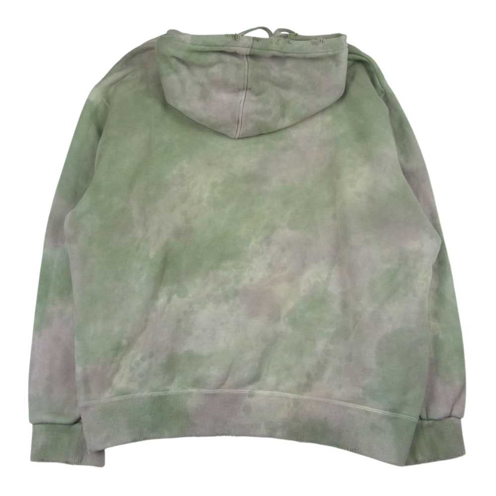 ダブレット doublet WASTE VEGETABLE DYED HOODIE ダメージ加工