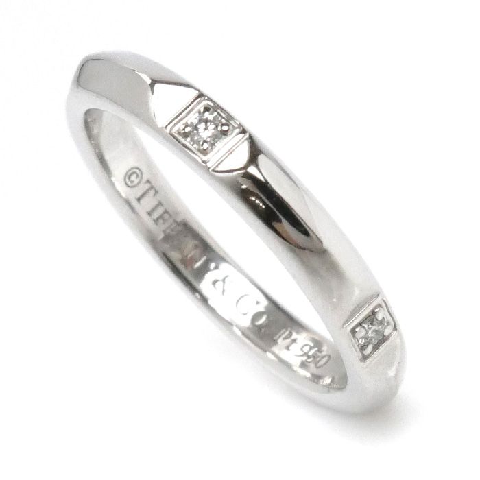 TIFFANY&Co. ティファニー Pt950プラチナ トゥルーバンド ダイヤ