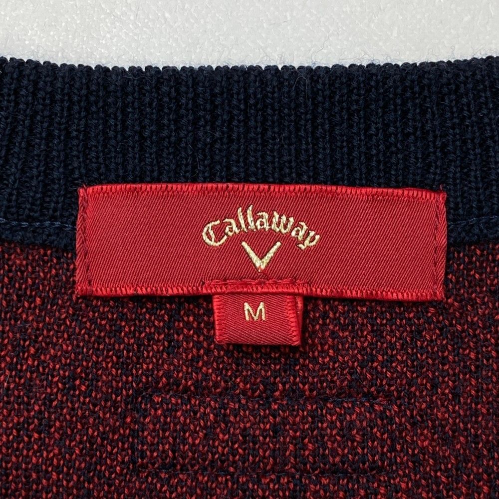 サイズ：M CALLAWAY キャロウェイ レッドレーベル ニット