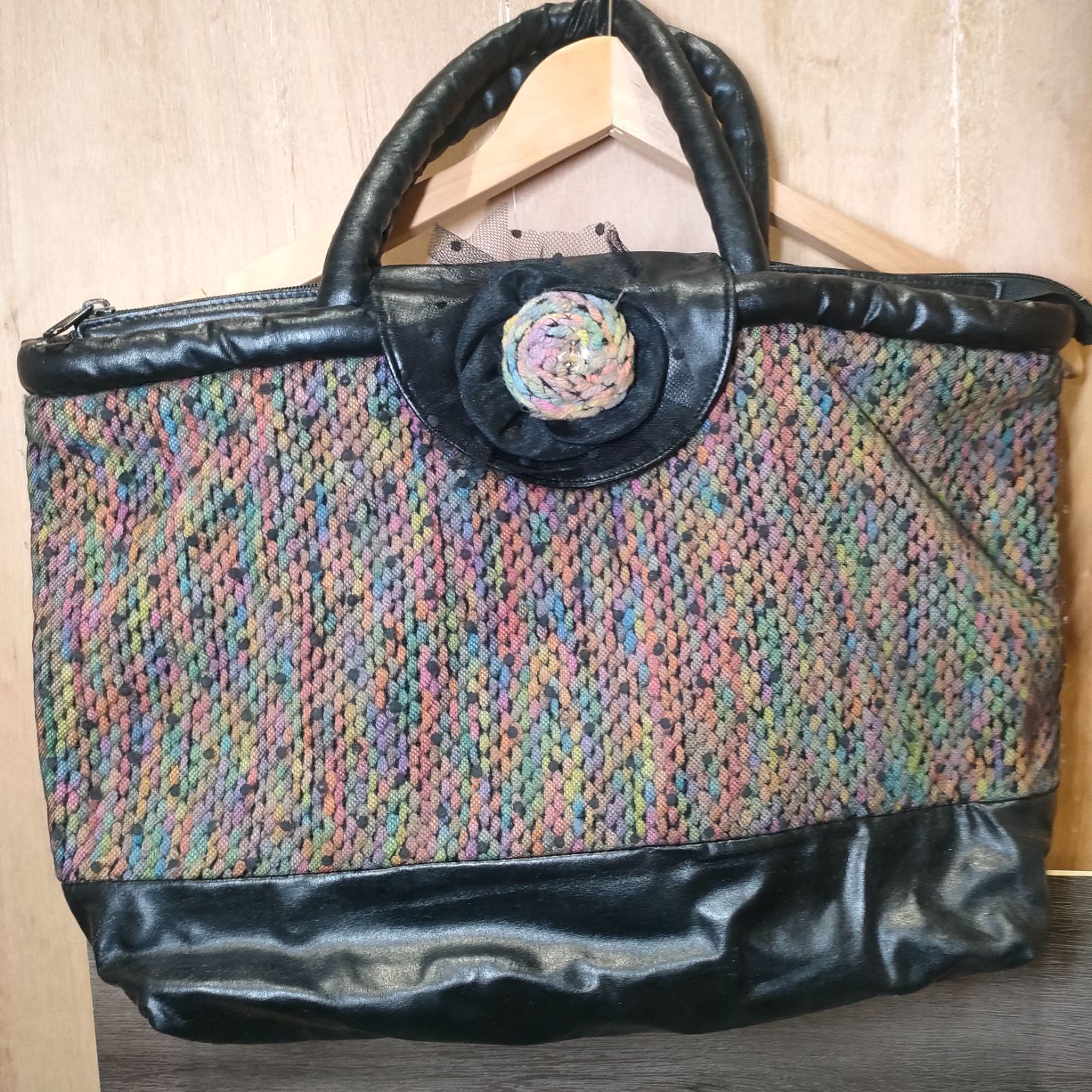 美品】茉莉コレクション オーガンジー ショルダー ハンドバッグ 