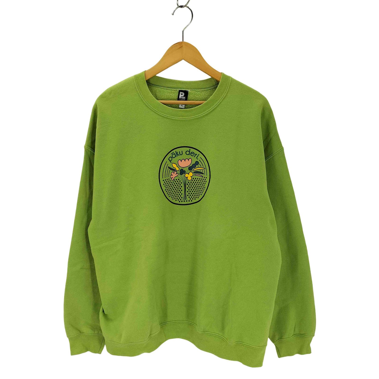 ユーズドフルギ USED古着 18SS PAKU DERI 別注 MANHOLE CREWNECK SWEAT メンズ JPN：XL 