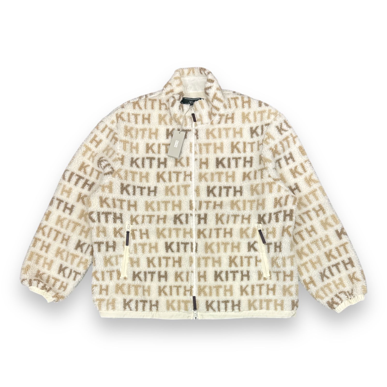 Kith Pinehurst Bonded Sherpa Full Zip キスジップボタンジップアップ