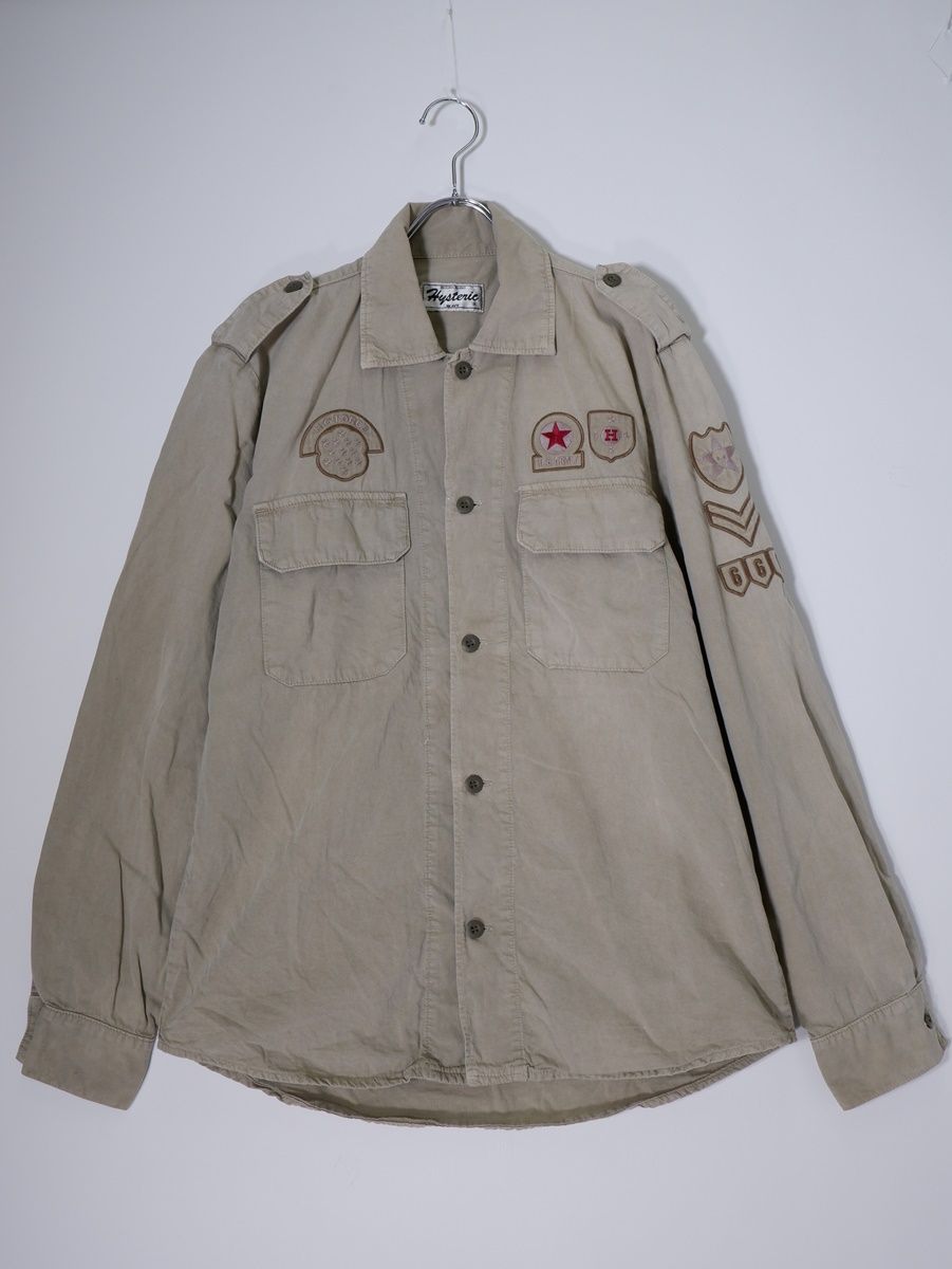 ヒステリックグラマー　ミリタリーシャツ HYSTERIC GLAMOUR ヒステリックグラマー ミリタリーシャツ