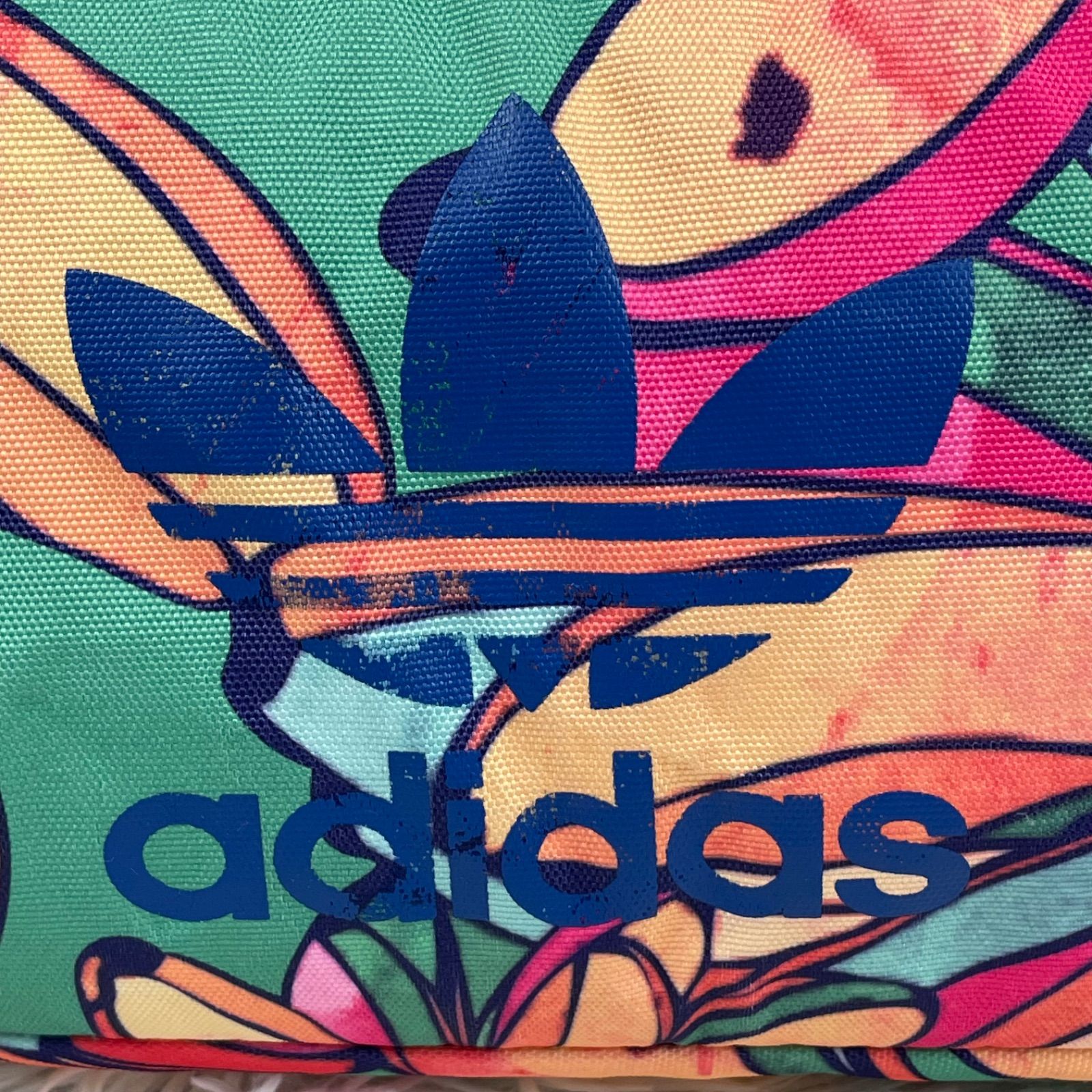 adidas アディダス ボストンバッグ 花柄 2way ショルダーバッグ