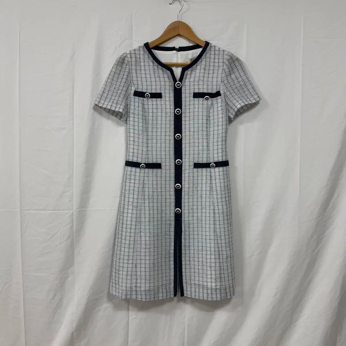 JJ JIGOTT(ジゴット) バイカラー ツイード ワンピース 新品