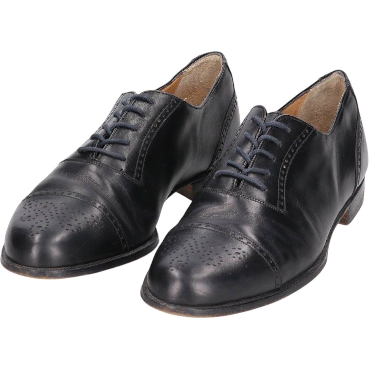 古着 バリー Bally セミブローグ ストレートチップシューズ イタリア製 8 1|2 D メンズ27.0cm相当|saa013982