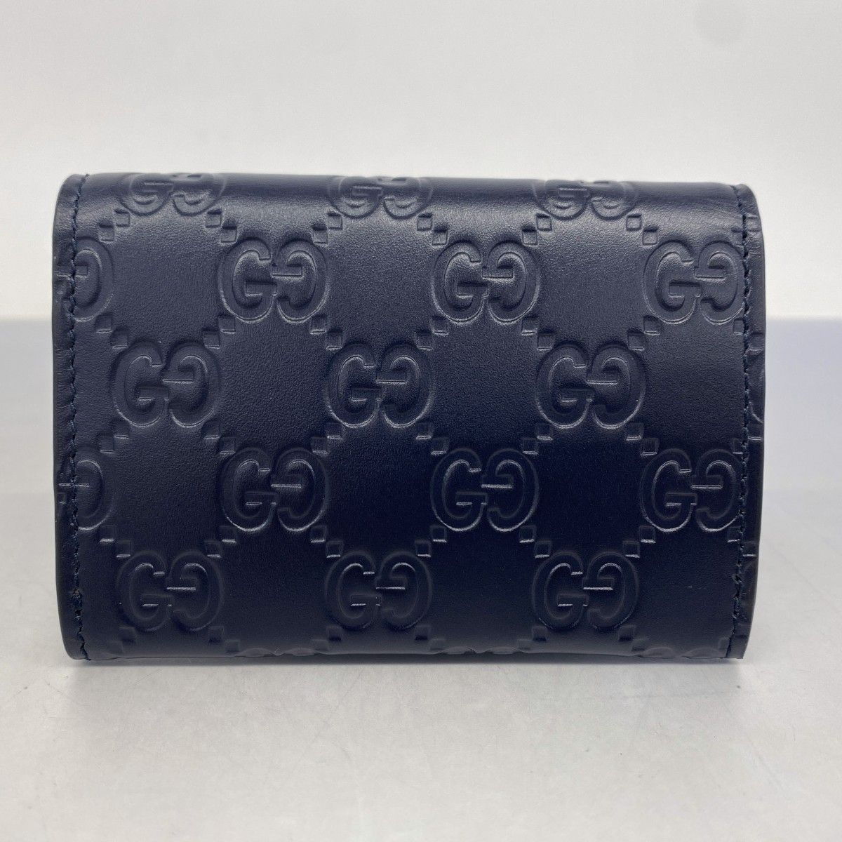 美品/付属品完備】 GUCCI グッチ ドリアン シマレザー プレート