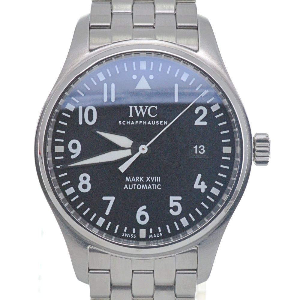 IWC IWC SCHAFFHAUSEN IW327011 パイロット・ウォッチ マーク XVIII デイト 自動巻き メンズ美品内箱付き K#134053