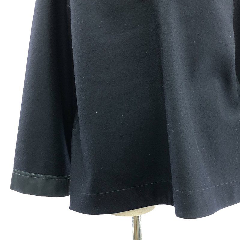 【美品】  JIL SANDER / ジルサンダー | ウールスキッパー プルオーバー | 32 | ネイビー/ブラック | レディース 美品】 JIL SANDER / ジルサンダー | ウールスキッパー プルオーバー