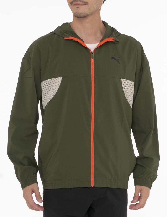 【新品・5営業日で発送】PUMA プーマ ALWAYS_ON_ウーブンフルジップ (526410) 色 : DARK_OLIVE サイズ : XXL 