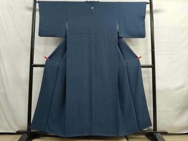 平和屋着物●上質な色無地　藍鼠色　正絹　逸品　AAAZ7598zg 平和屋着物○上質な色無地 藍鼠色 正絹 逸品 AAAZ7598zg