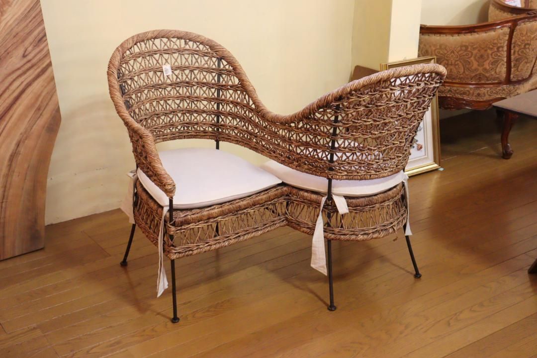 ラブソファ シークレットチェア ラタン アイアン - メルカリ