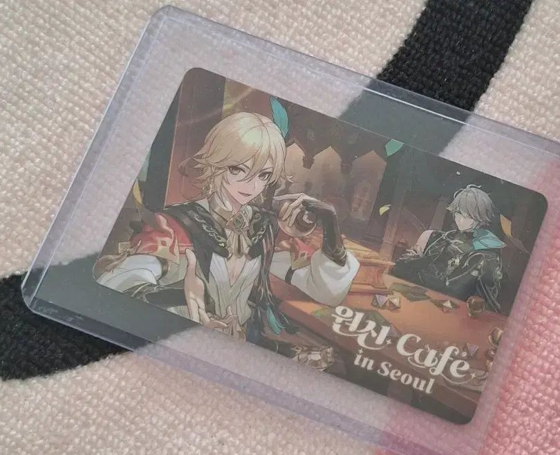 アルハイゼン 原神カフェ カード 原神 カフェコラボ2023 特典チェキ風カード付き3点セット｜HAKUTEA