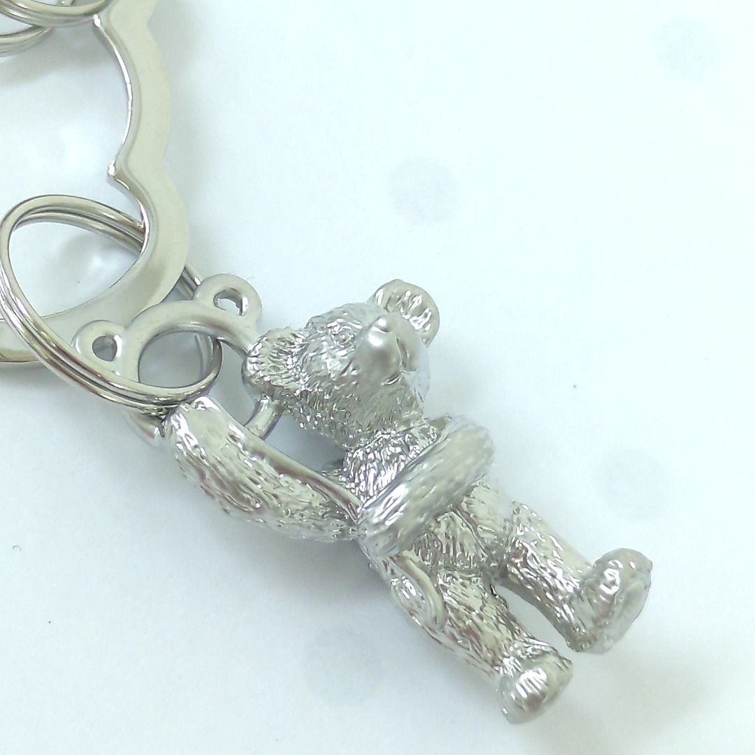 未使用 】MIKIMOTO ミキモト ベア くま キーリング シルバー系