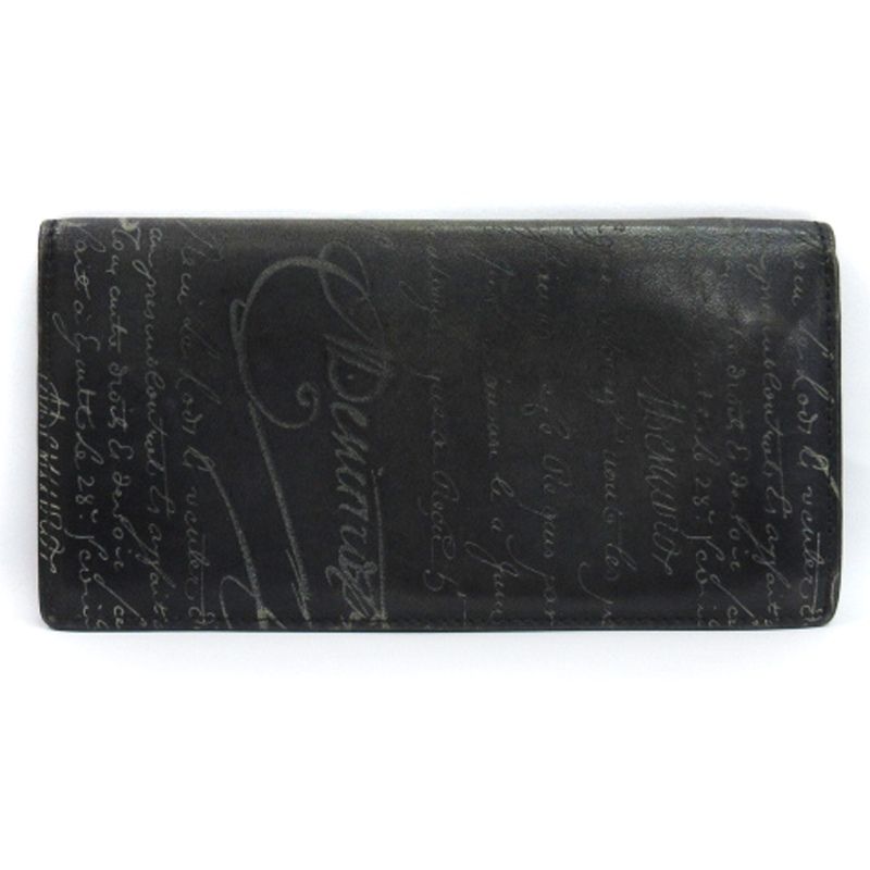 ベルルッティ カリグラフィ サンタル ジップロングウォレット 黒 鑑定済み 楽天市場】美品 ベルルッティ Berluti カリグラフィ サンタル 二