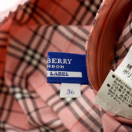 BURBERRY BLUE LABEL ピンク コート 38サイズ BURBERRY BLUE LABEL ピンク コート 38サイズ BURBERRY BLUE
