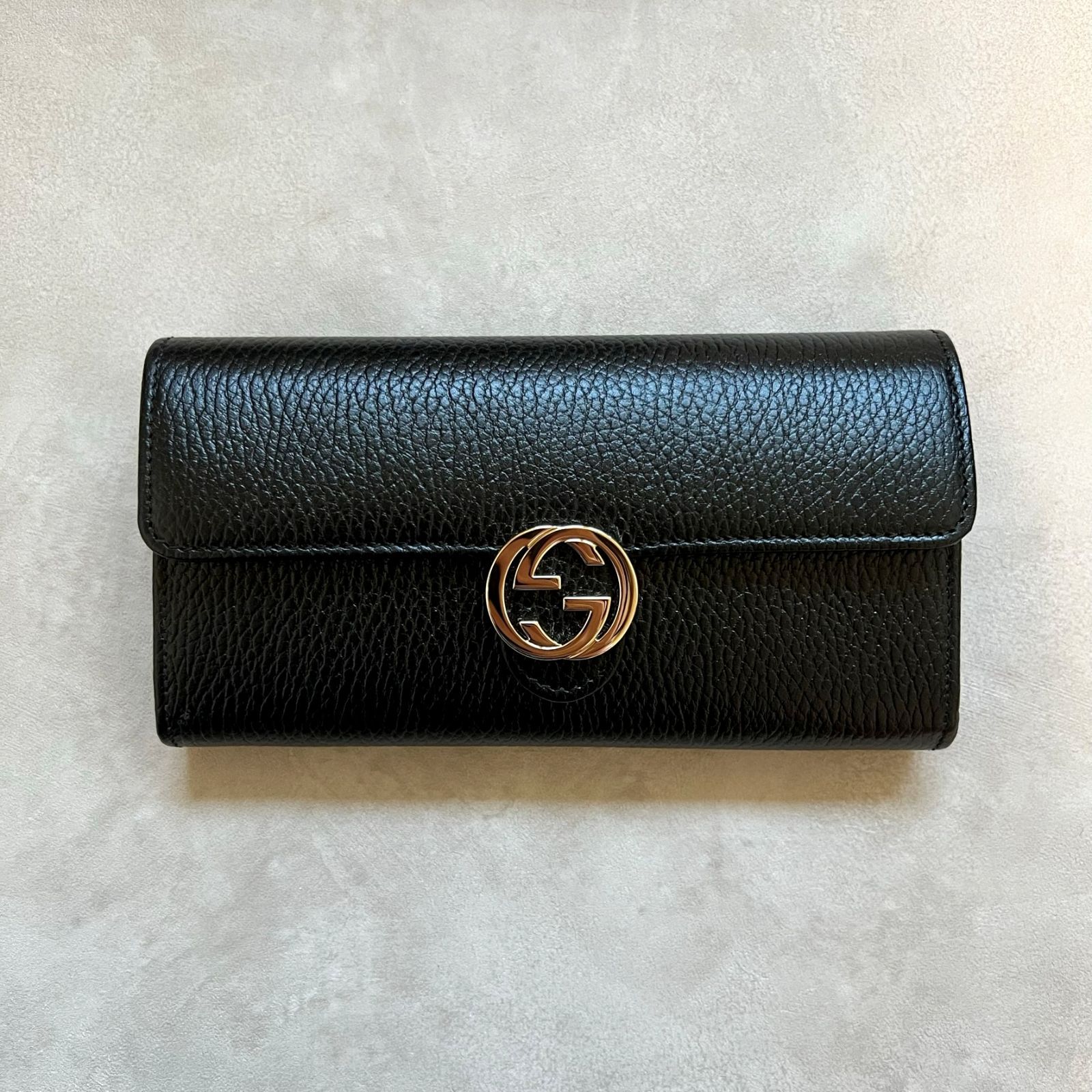 新品未使用箱付き】GUCCI グッチ レザー長財布 - メルカリ