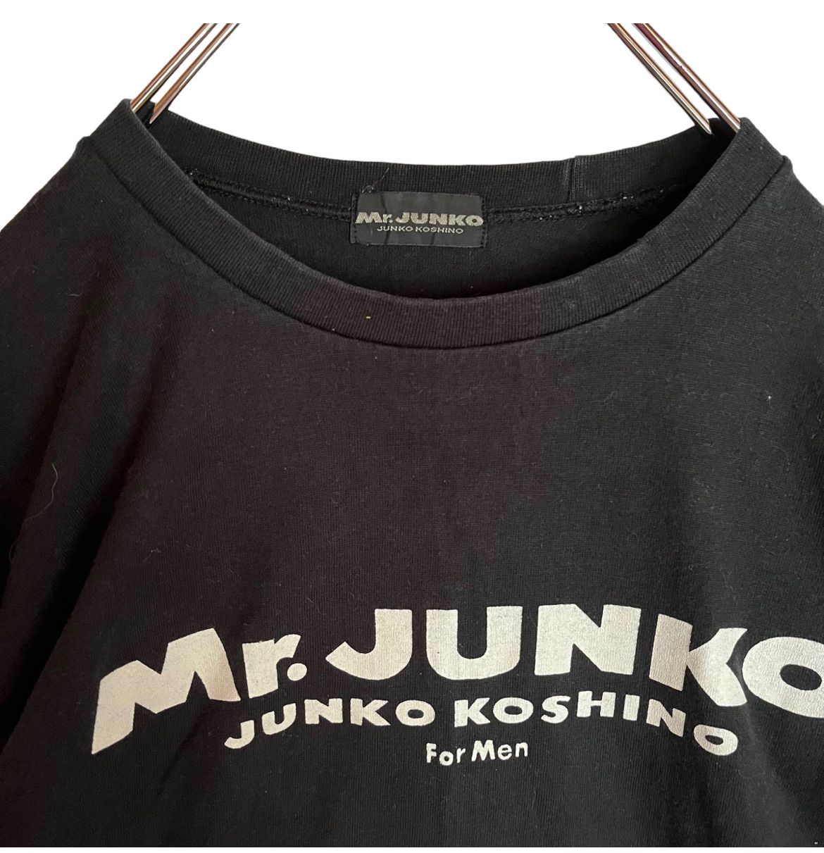 Mr.JUNKO ミスタージュンコ 長袖Tシャツ ロンT プリント 黒 メンズ L