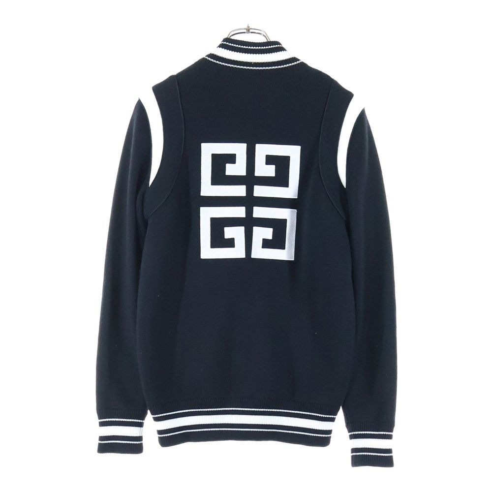 GIVENCHY ジバンシィ 18AW エンブロイダリーバックロゴ刺繍 ボンバージャケット BM006H4Y1L ブラック