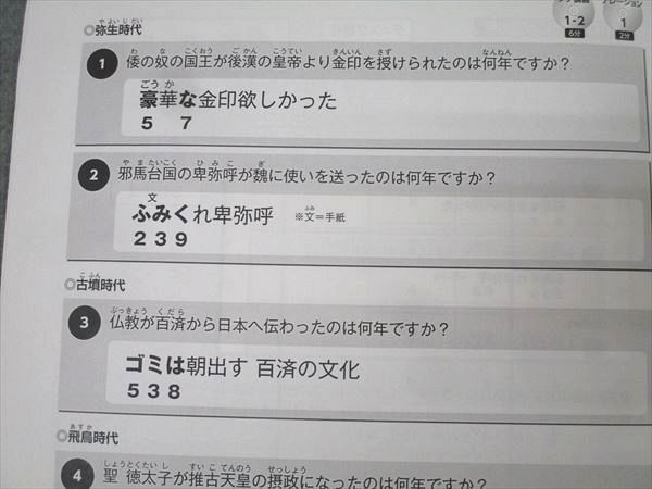 スタディアップ 中学受験 社会科 歴史年号対策 ゴロ将軍 テキスト【書き込み無し】 CD3枚付 野村恵祐 014s2D 公式】ゴロ将軍 -中学受験 歴史年号のゴロ合わせCD教材-｜中学