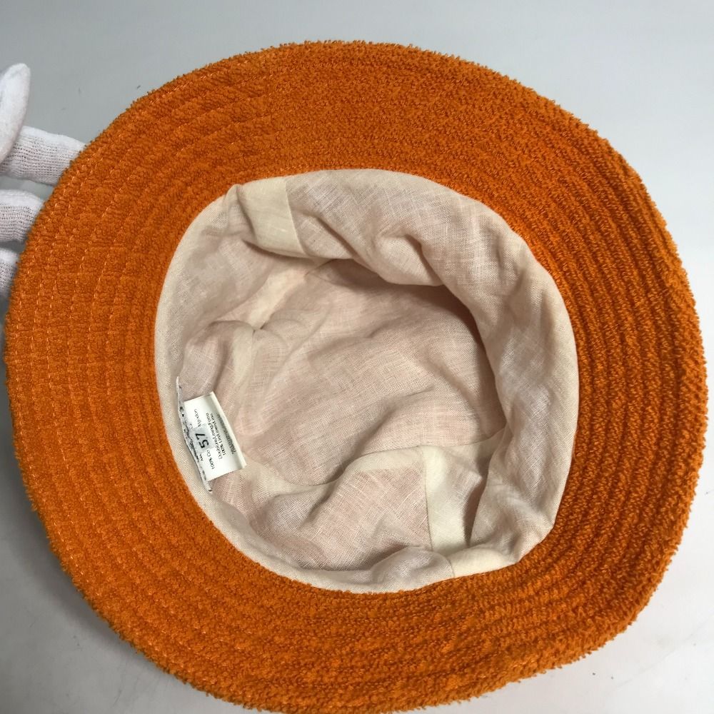 エルメス　パイル　ハット HERMES エルメス ハット パイル Hロゴ コットン - メルカリ