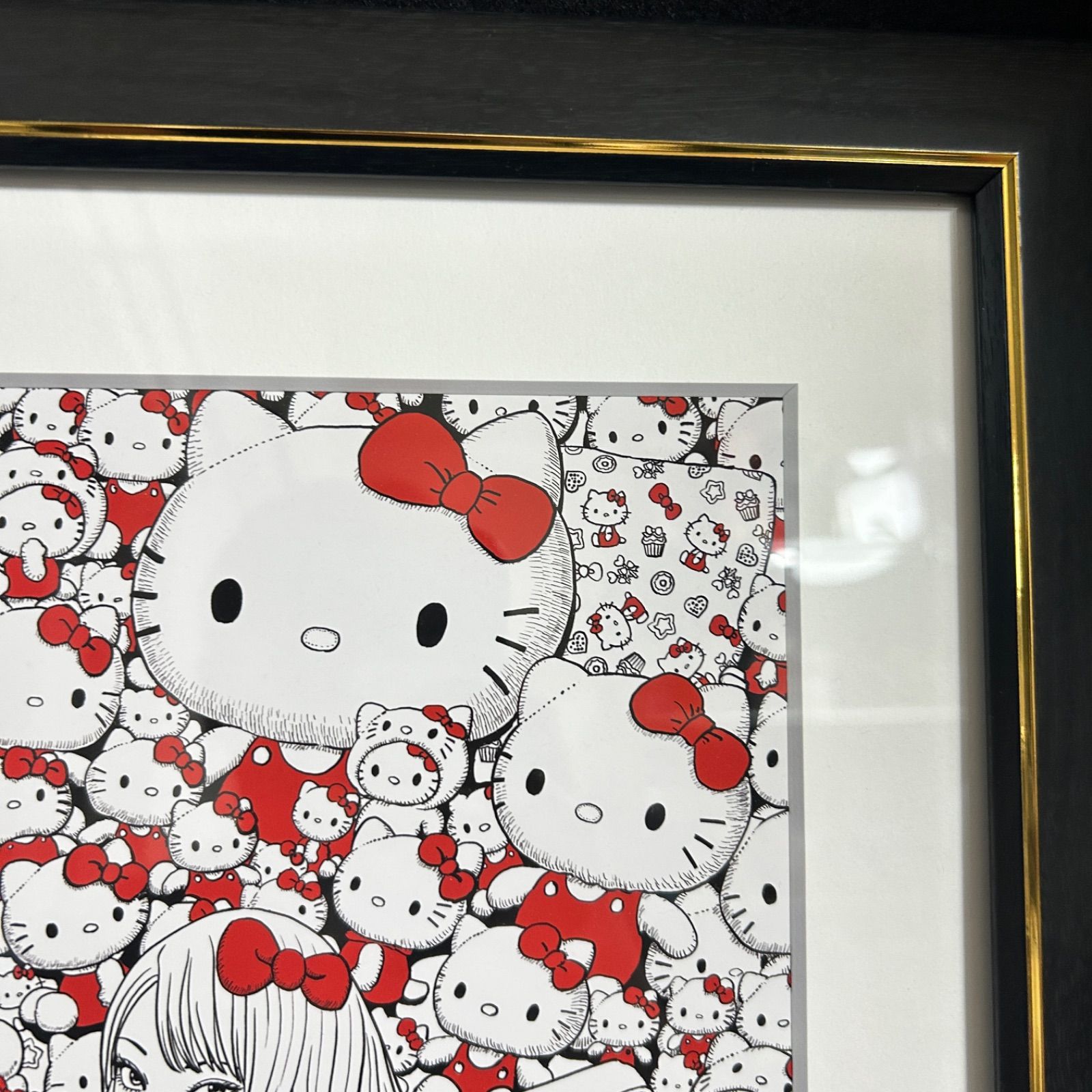 伊藤潤二 サンリオキャラクターズ 複製原画 ギャル富江 ハローキティ